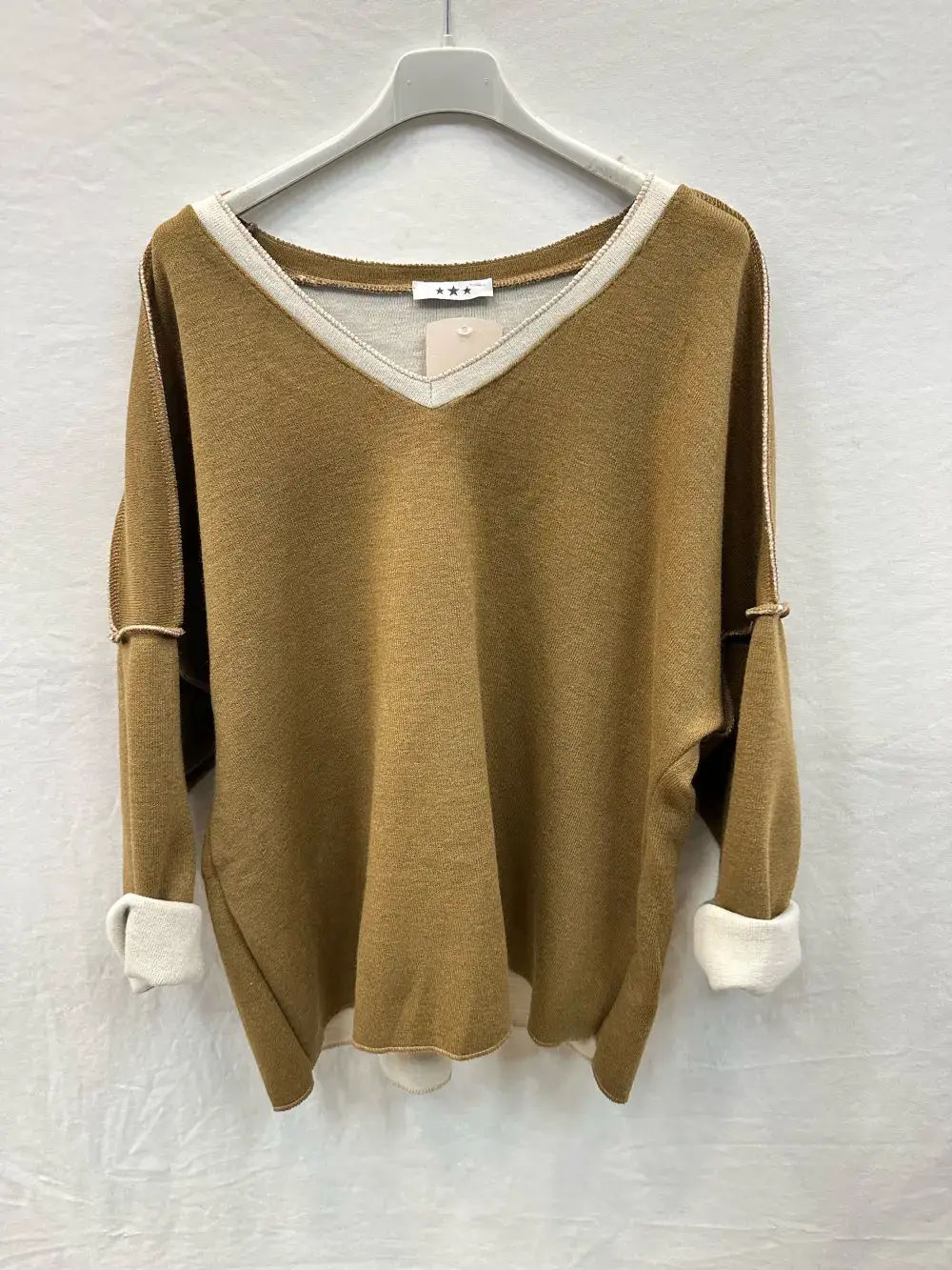 Mimi & Gogo – wholesale Sweatshirt – Women's – Thick V-Neck Sweatshirt @7514_ThickVSweatshirt5