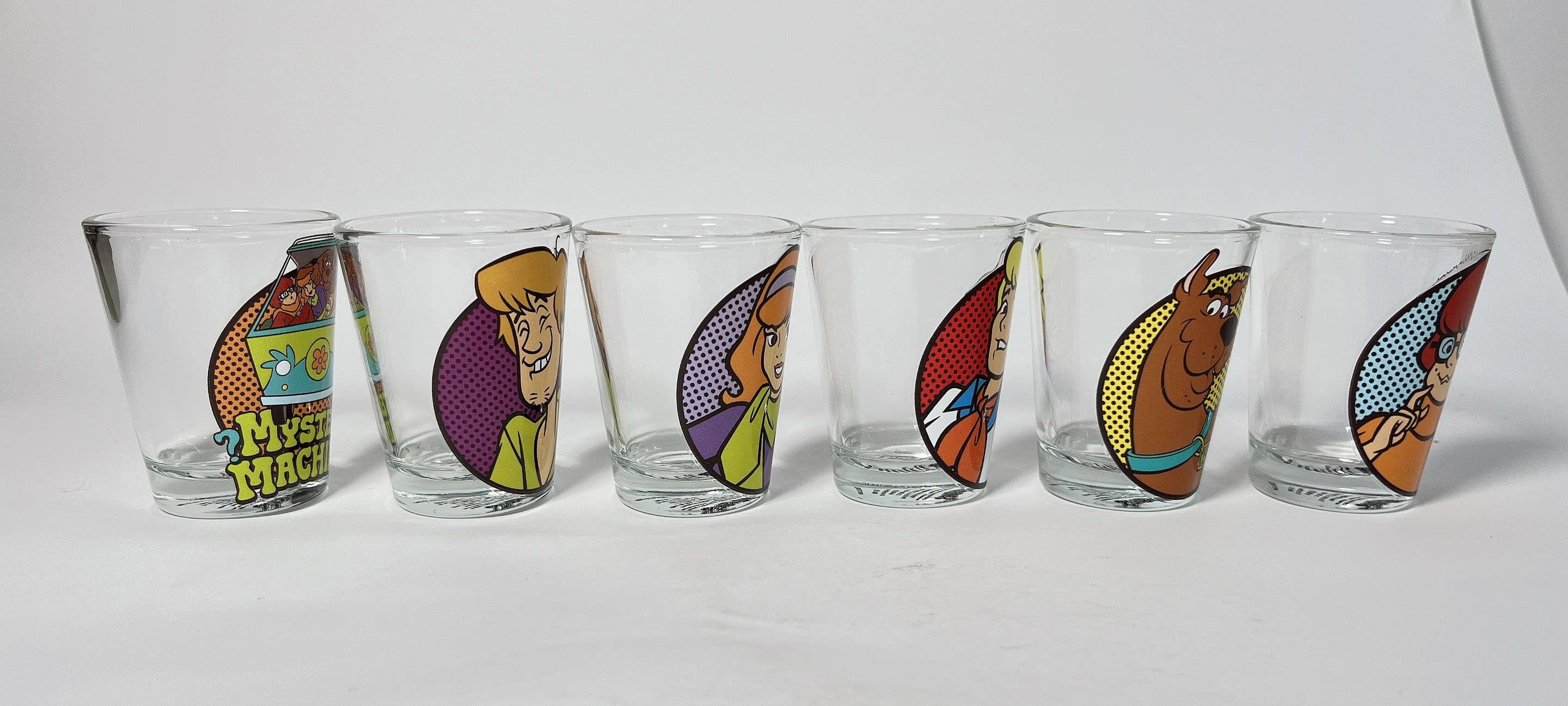 Silver Buffalo - Wholesale Drinking Glass/Cup - Scooby Doo 6pc 1.5oz Mini Glass Set3