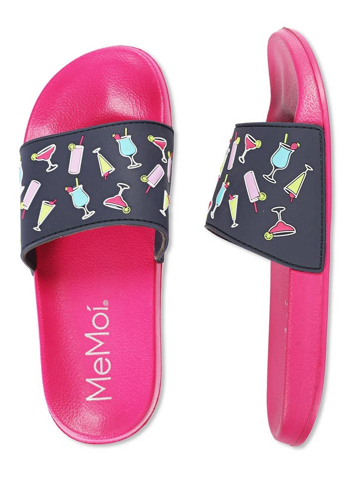Fuchsia Women's Martini Slides for wholesale on Faire