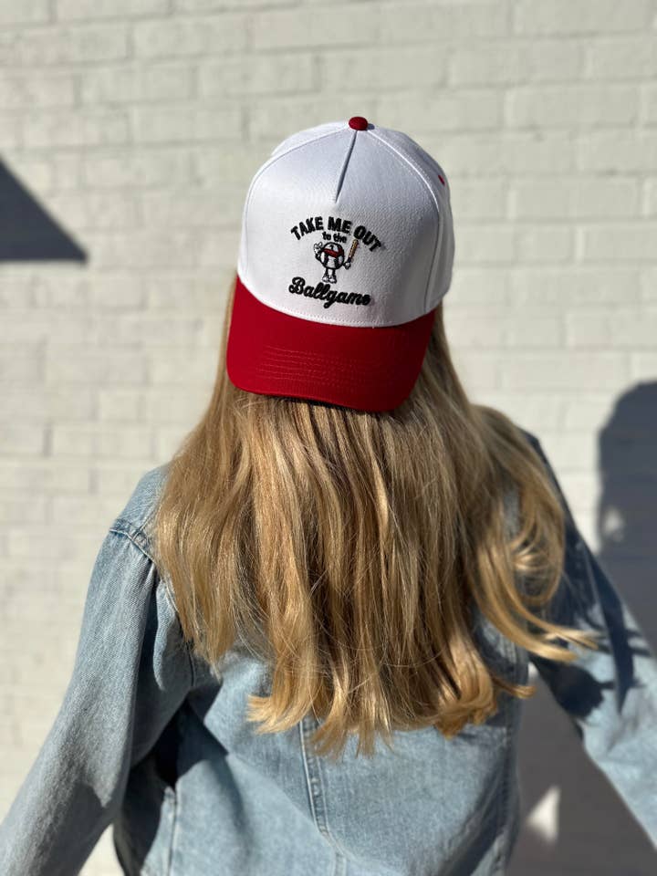 Take Me Out To The Ballgame Vintage Trucker Hat for wholesale by Social Statement