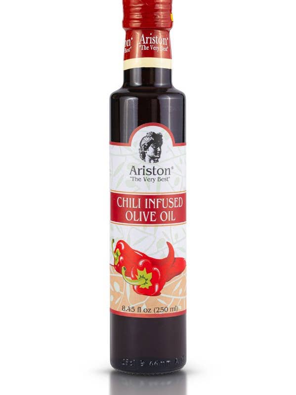 Ariston Chili-infuseret Olivenolie 8,45 fl oz / 250 ml for engroshandel hos Ariston Specialties