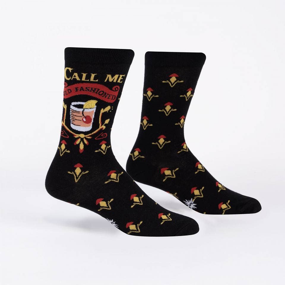 Sock it To Me - Wholesale Socks - Men's - Call Me Old Fashioned Men's Crew Socks
