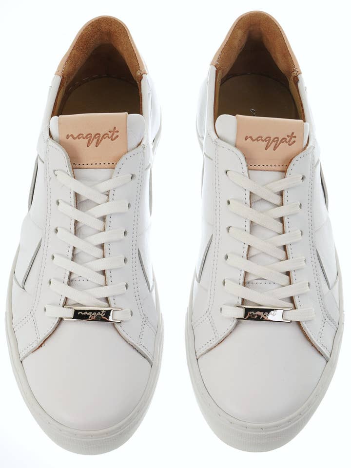 Naqqat - Wholesale Lifestyle Sneakers - Women's - Nipsi Woven | White - Nude