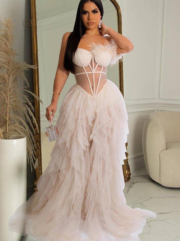 Aria Romance - Wholesale Gown - Women's - Wrap Front Sleeveless Maxi Dress3