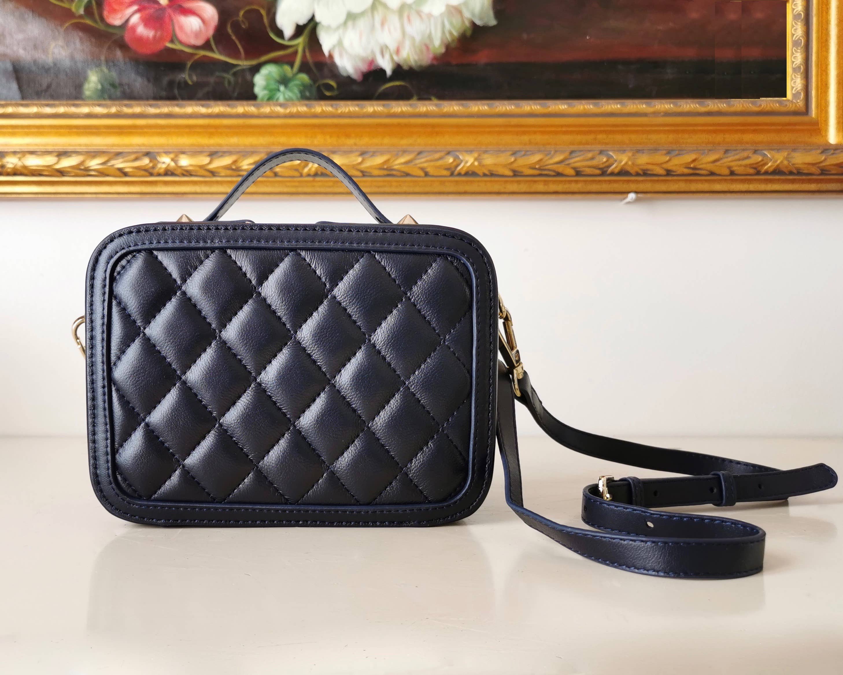 JULIA PARIS - Venta al por mayor Bolso con asas - Mujer - Bolso rectangular acolchado de piel suave de cordero6