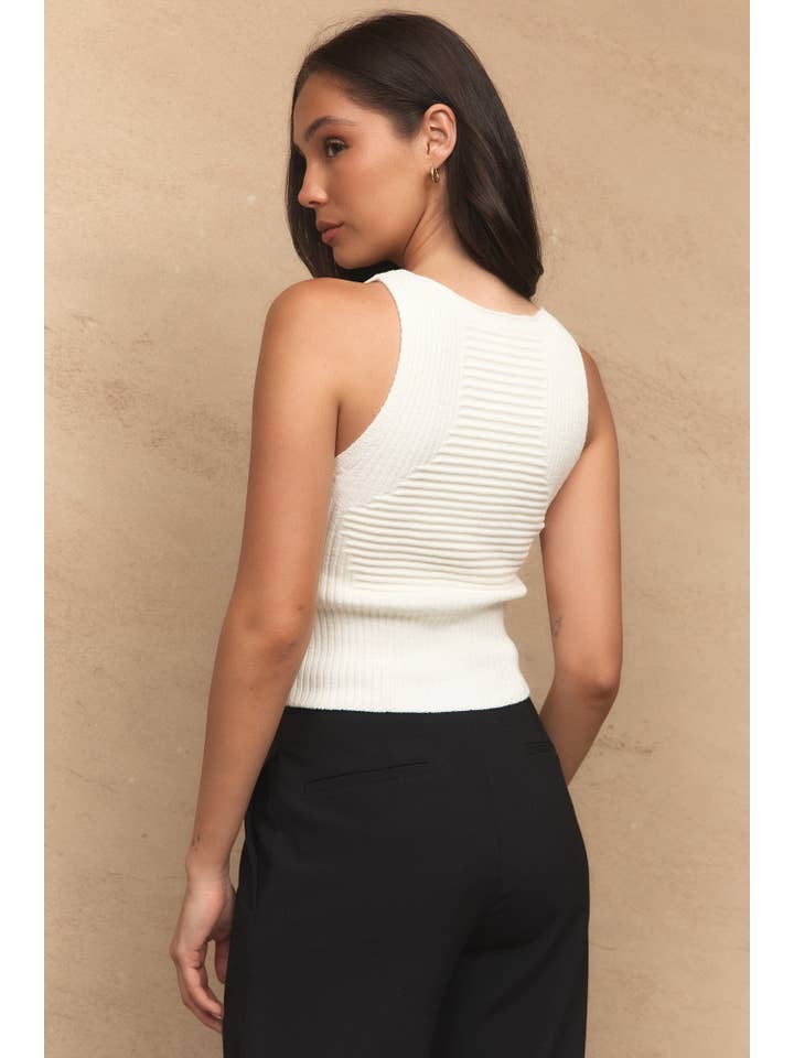 BEFORE ANYONE ELSE - Wholesale Knit Top - Women's - ROVE KNIT TOP - BONE2