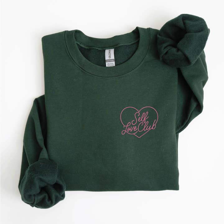 P E T I T R U E - Vente Sweat-shirt – femme - Sweat-shirt brodé Club de l'amour de soi Saint-Valentin5