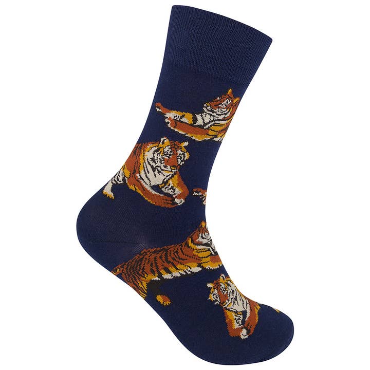 Funatic - About Face Designs - Nice Enough Merch Co - Venta al por mayor Calcetines - Unisex - Calcetines de Tigre - Liquidación | Funatic