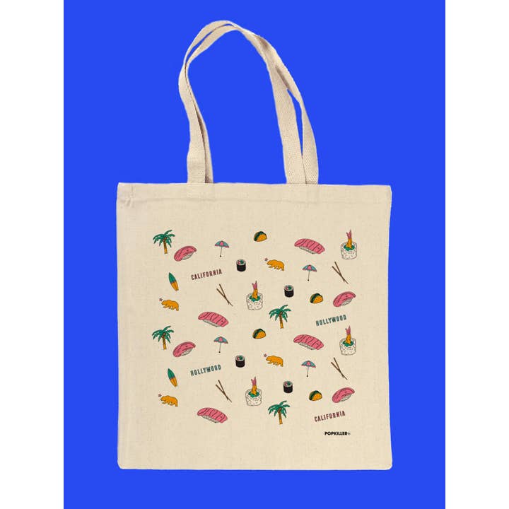 Natural Pop Sushi and Tacos Tote Bag for wholesale on Faire
