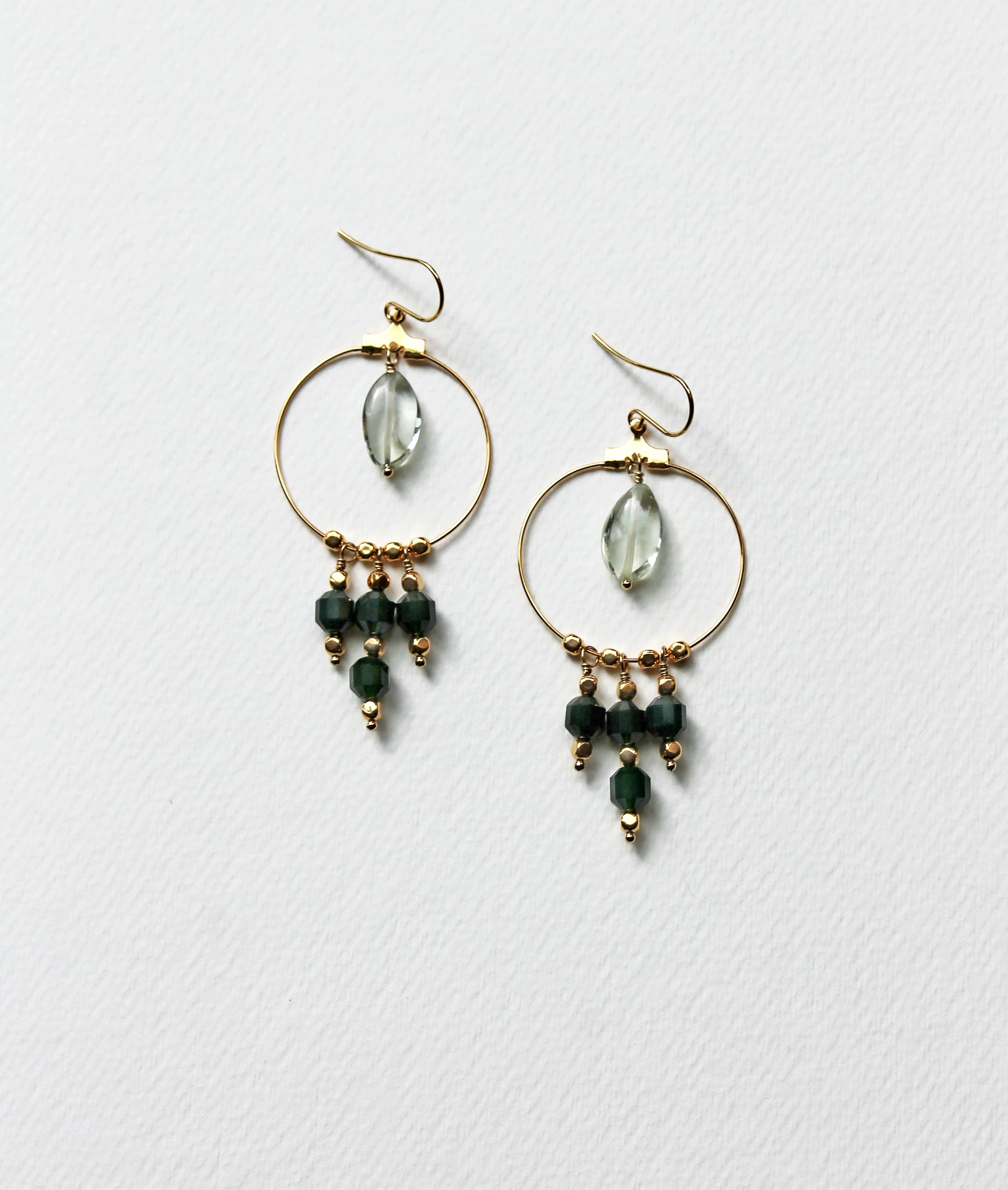 Laura Stark Designs - Wholesale Dangle Earrings - Green Chandelier Earrings3