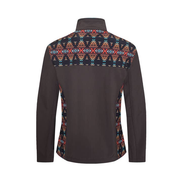 Rodeo Clothing - Wholesale Jacket - Women's - Women's Softshell Aztec Print Fleece-Lined Jackets