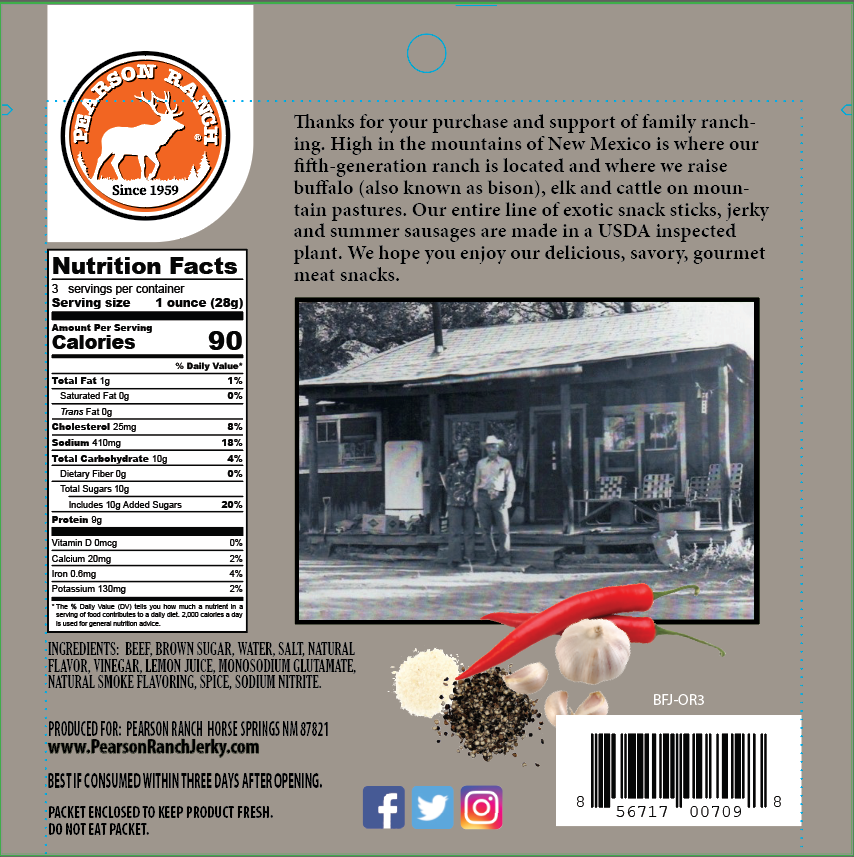 Pearson Ranch Elk & Bison Jerky - Wholesale Jerky - Beef Jerky - Cowboy Original 2