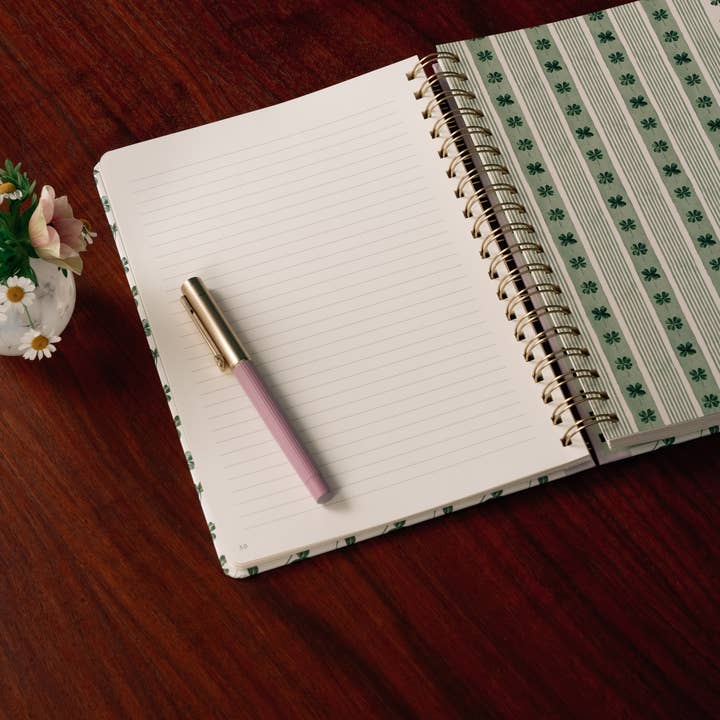 Papier - Wholesale Notebook - Lined Notebook, B5 Hardcover Spiral - Clover Vine4
