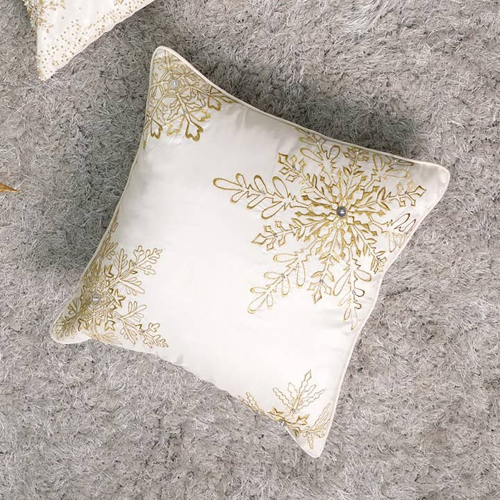 Cojín decorativo | Cojín decorativo paisaje nevado | 45x45 cm para venta al por mayor de ExpoBazaar