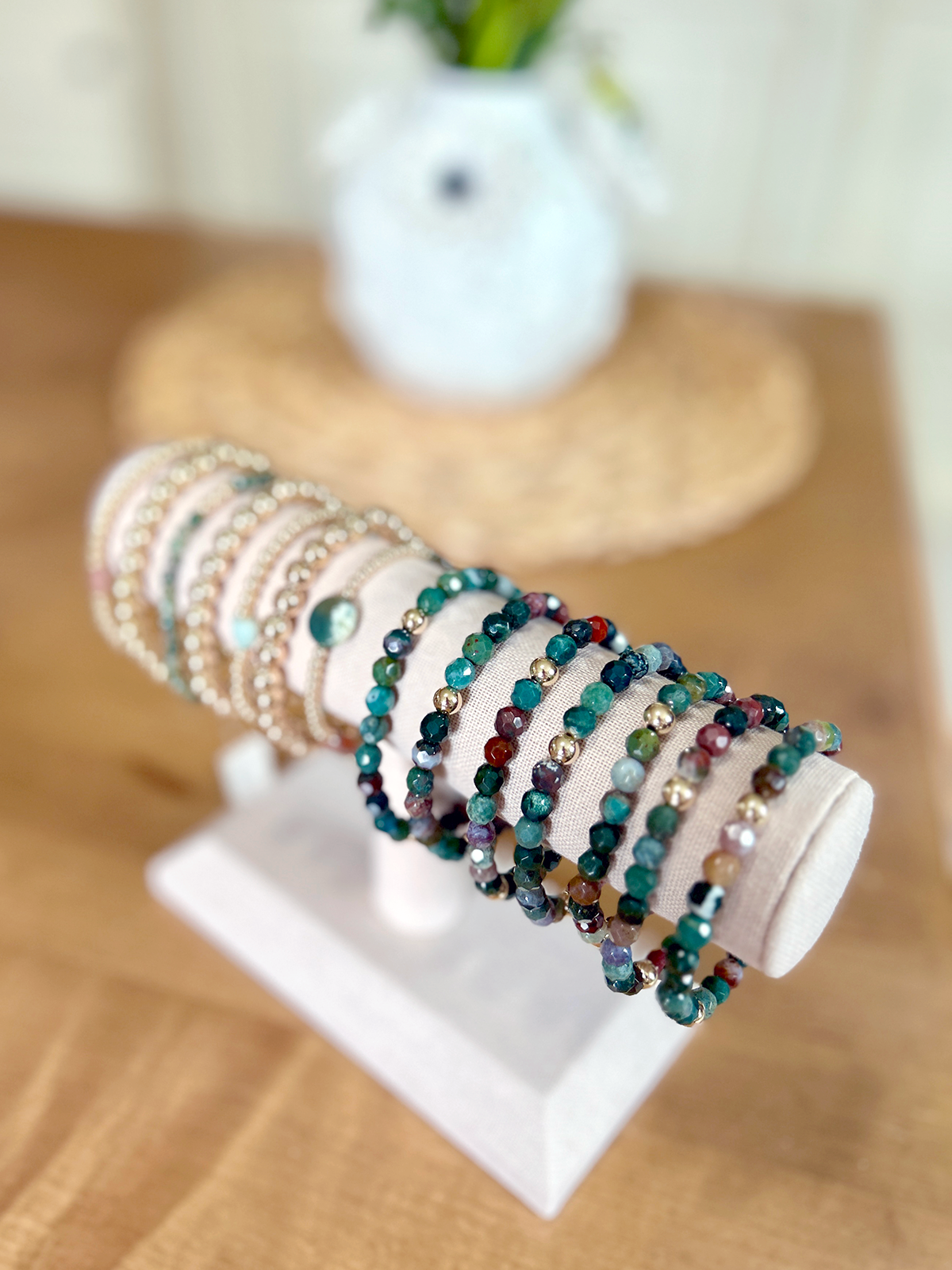 Kaylie Dawn Jewelry - Wholesale Jewelry Stand & Display - Jewelry Displays - Bracelet Bar or Grid - Linen Covered6