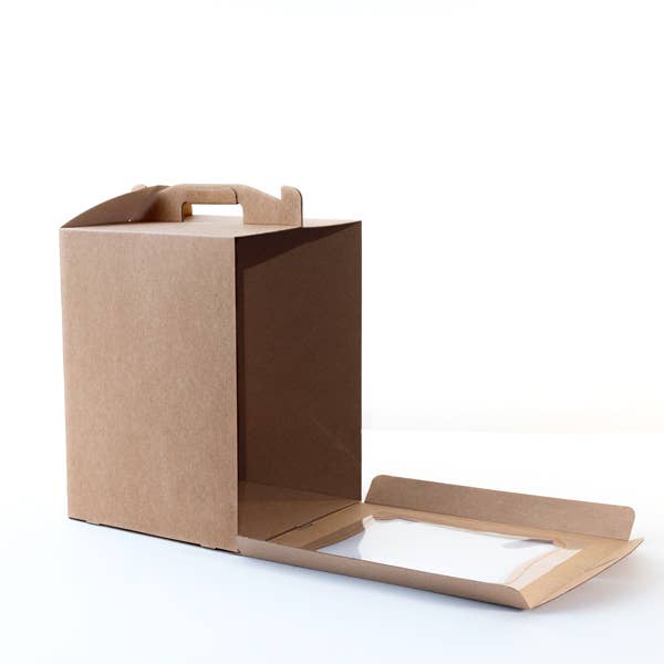 La Bom Box - Wholesale Gift Box - 25x25x34cm — Cake box (KRAFT) W/WINDOW1