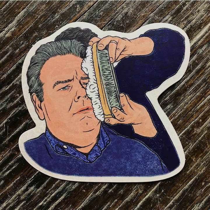 Jerry Gergich Sticker for wholesale by Hannah Lee Scott