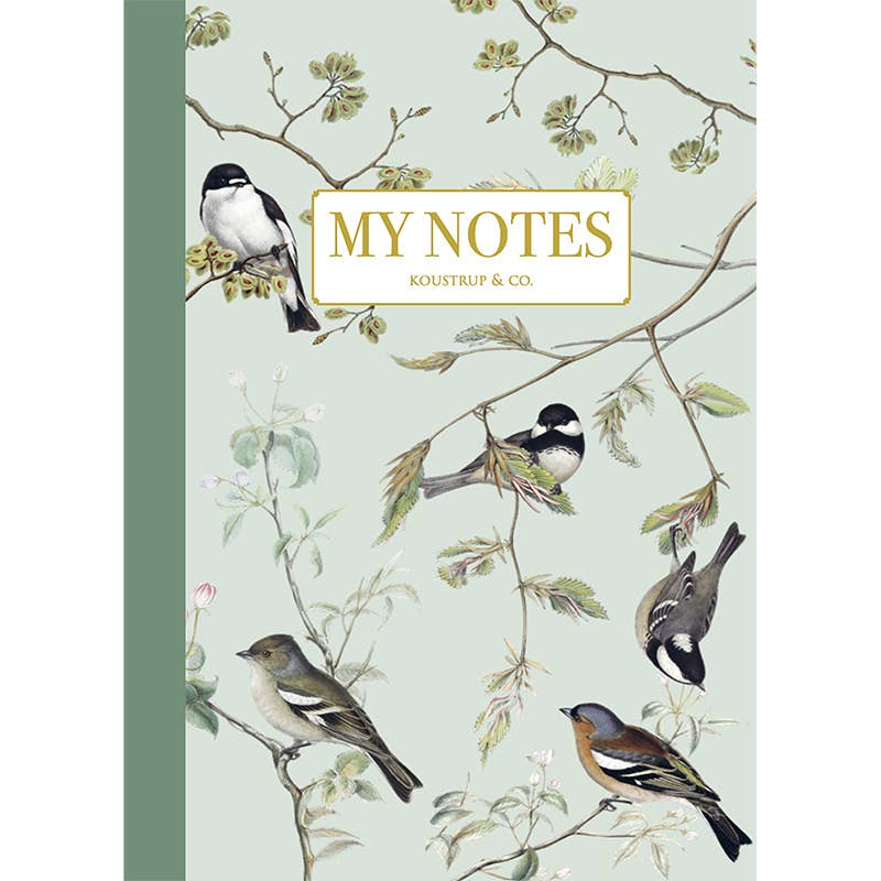 Koustrupco - Wholesale Notebook - Garden Birds - Note Booklet - Made in Denmark1