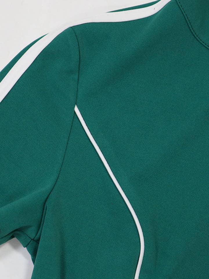 Mccolin - Wholesale Top & Pant Set (NOT Loungewear) - Women's - Zip-Up Crop Top and Wide-Leg Pants Set8