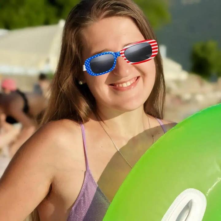 WoodWristCo - Wholesale Sunglasses - Unisex - 4th of July Accessories American Independence Day Sunglasses3