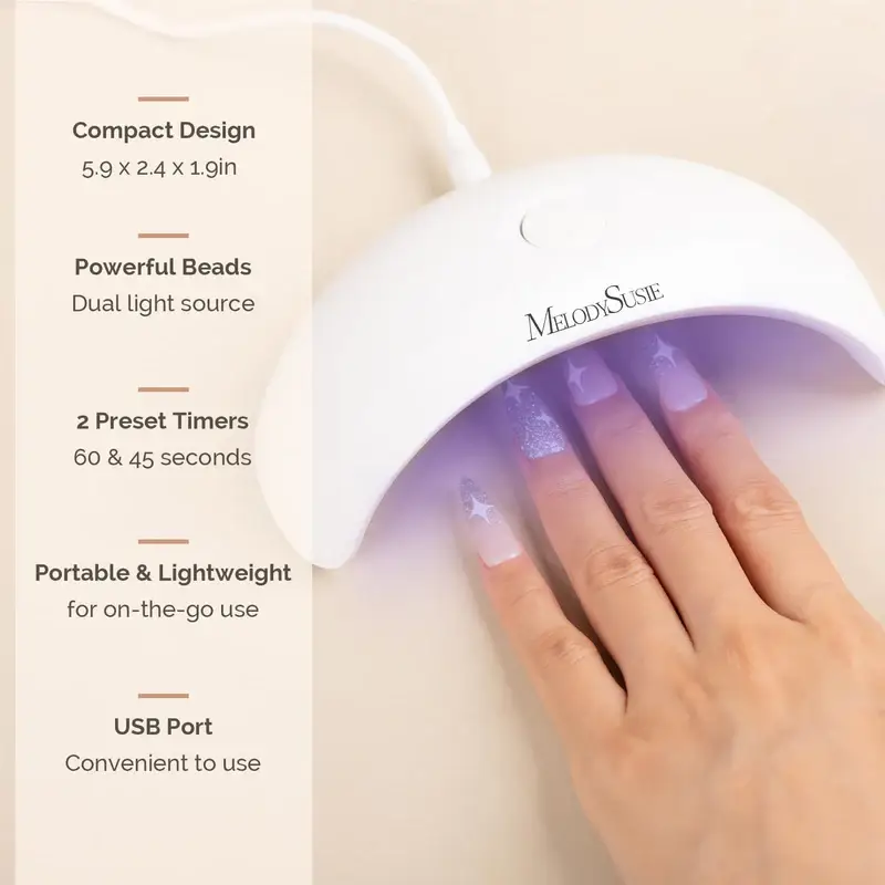 MELODYSUSIE - Wholesale Nail Dryer Fan - Aurora 1 LED/UV Nail Lamp4