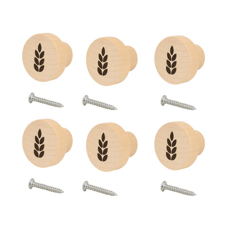 Set med 6 minimalistiska knoppar för byrå, 35 mm x 25 mm för wholesale av Atelier HM Design