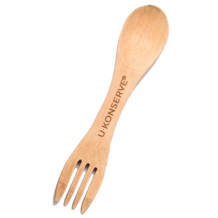 Fenigo Inc - Wholesale Assorti bestekset - Ukonserve Bamboo Spork toonbankdisplay (10 stuks)