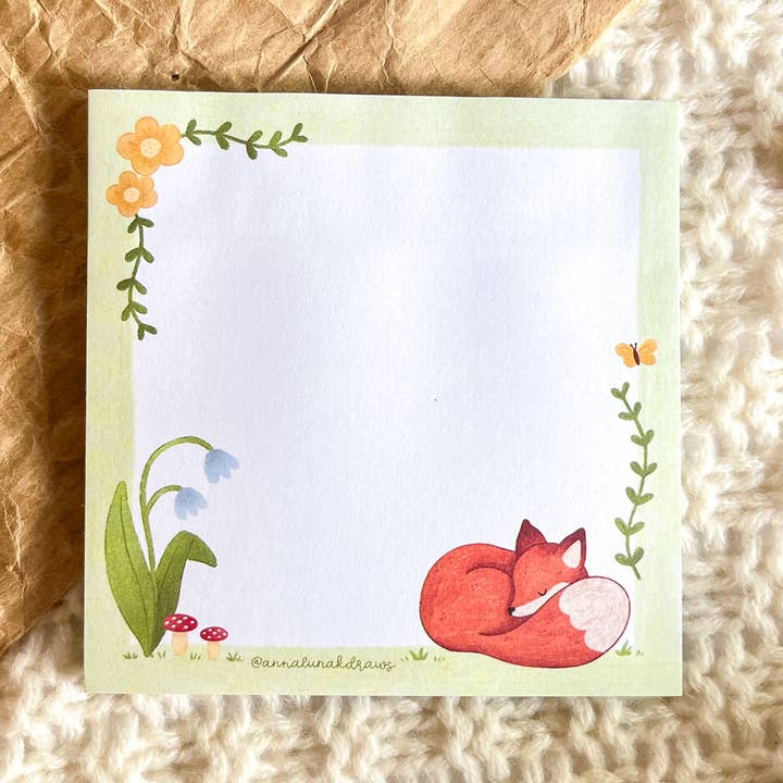 Haftnotiz - Pflanze Fuchs for wholesale by annalunakdraws