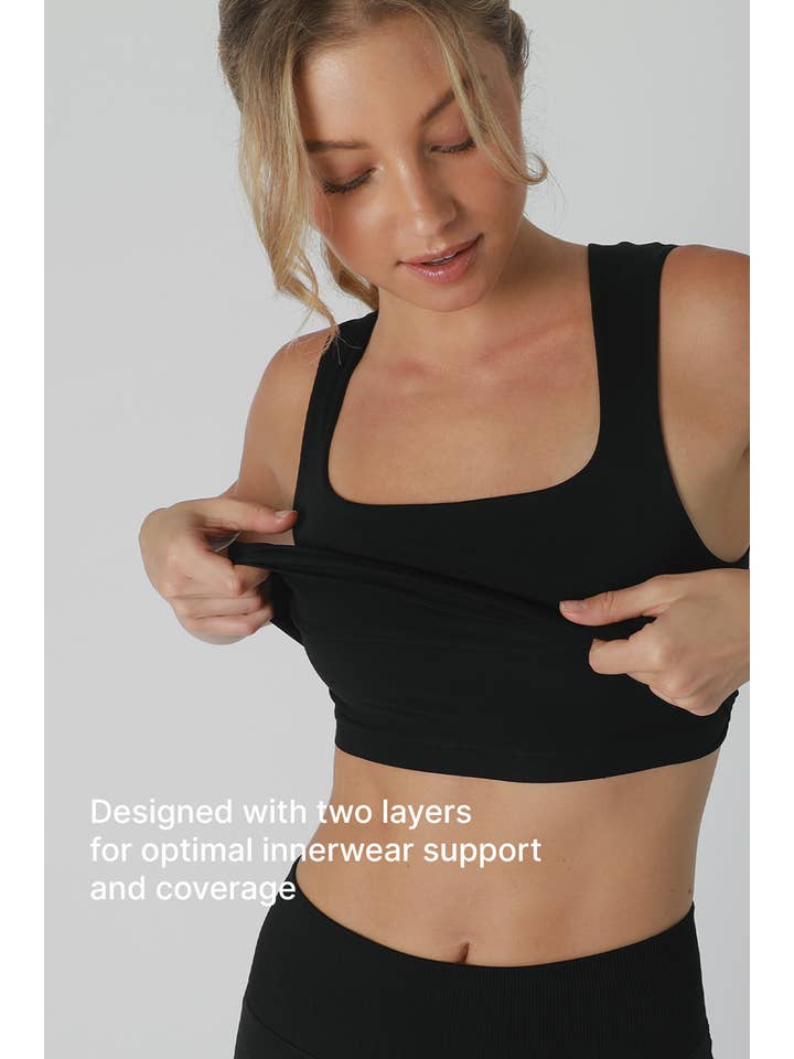 NIKIBIKI - Wholesale Tank Top - Women's - NS8252- Clean Line Square Neck Top