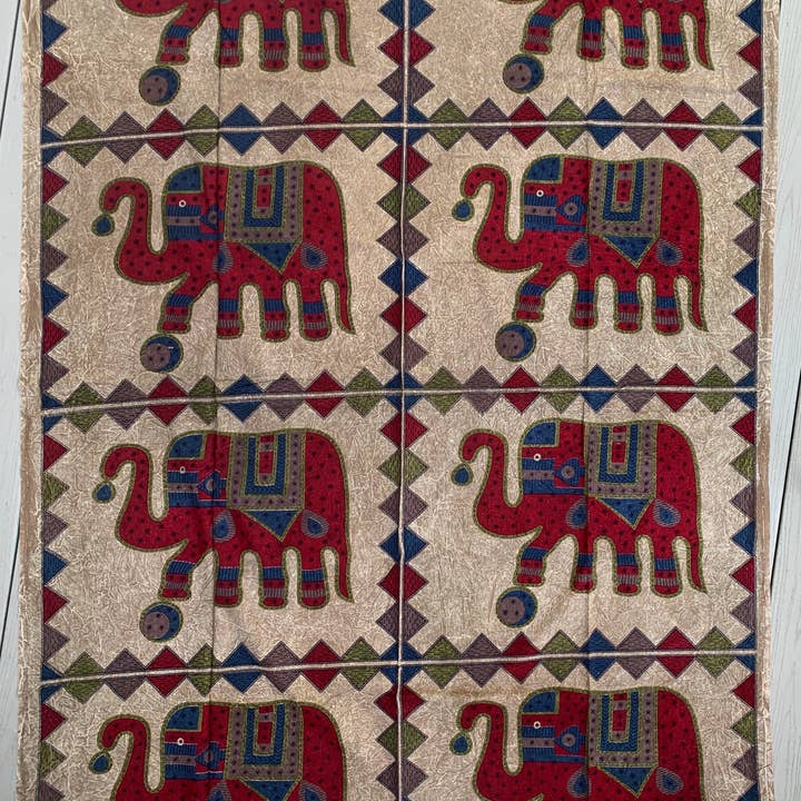 Lungta Imports - Wholesale Tapestry/Textile - Indian Elephants Tapestry Wall Decor Beach Throw3