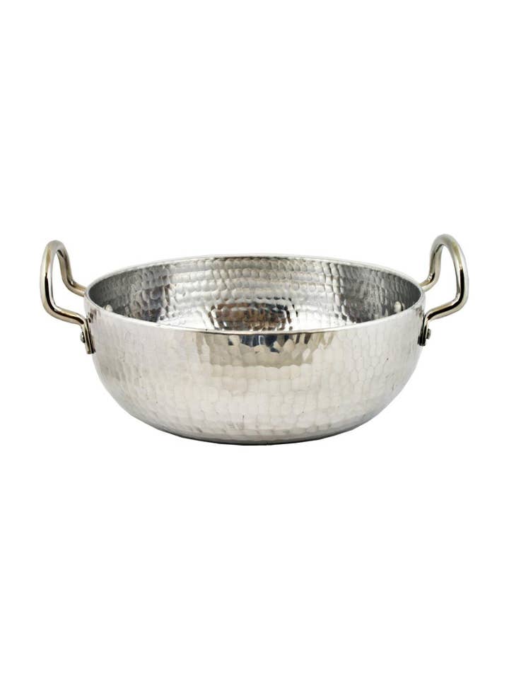 Hammered Aluminum Kadhai (9”) for wholesale by Ancientveda