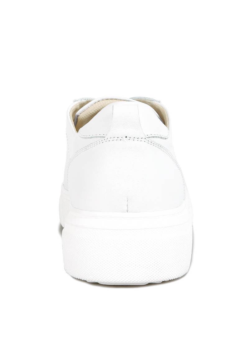 Rag Company - Vente Baskets tendance – femme - Sneakers à lacets en cuir uni Magull14