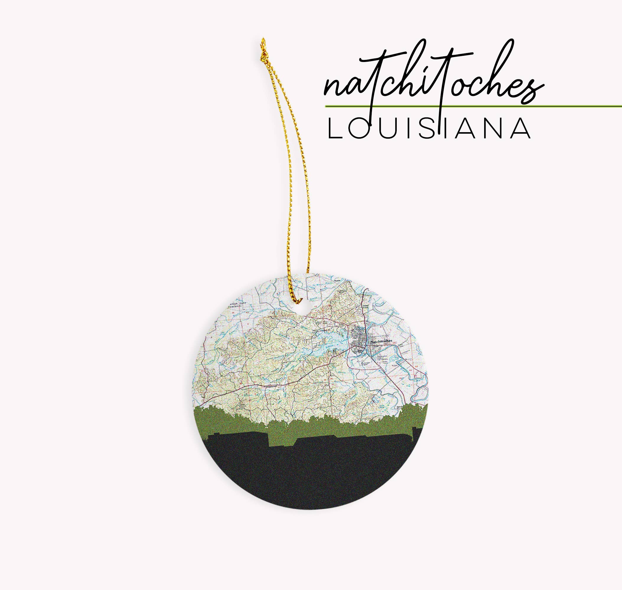 Paperfinch Design - Wholesale Ornament - Louisiana city skyline ornament | choose your city6