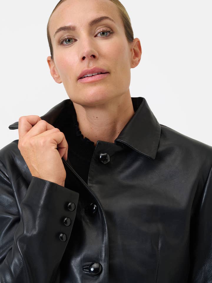Ricano – wholesale Leather jacket – Women′s – Short Women's Bolero Yolanda - Lamb Nappa Leather4