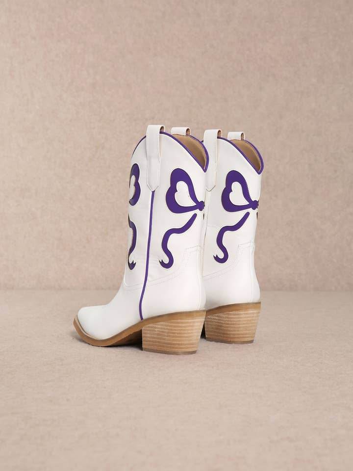 CCOCCI - Wholesale Booties - Women's - MIRIAM RIBBON CUT OUT DESIGN COQUETTE BOOTIES