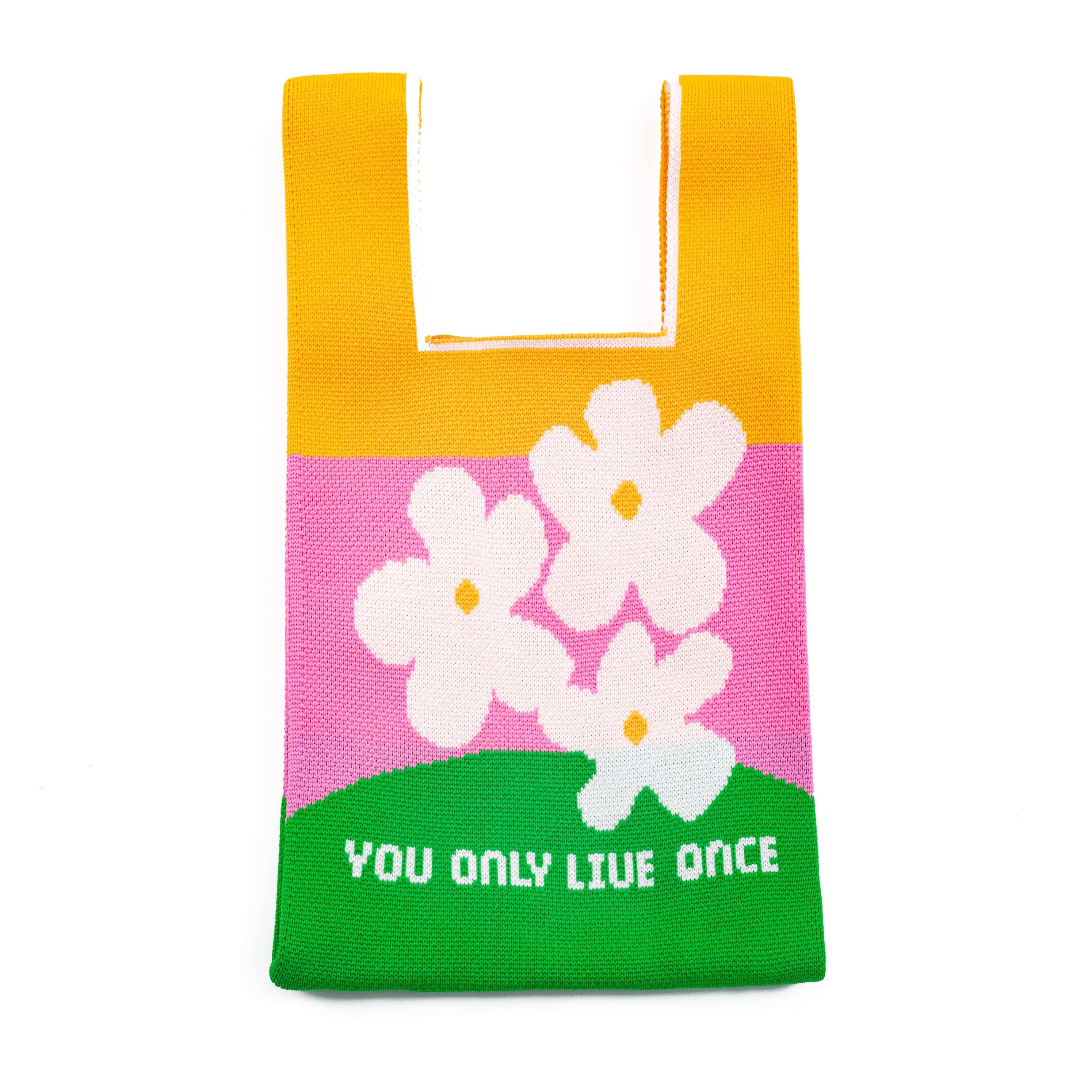 Little Trendy - Wholesale Tote Bag - Women's - Handmade Knit Handbag for Women Mini Knot Casual Wrist Bag3