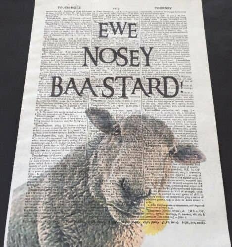 Parksmoonprints - Wholesale Art Print - Sheep Dictionary Wall Art Print - Quirky Animal Prints1