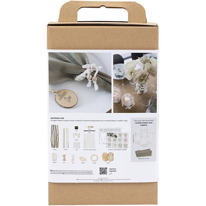 Hobbygroep - Wholesale DIY Craft Kit - CC Hobby Set Table Decoration Natural1