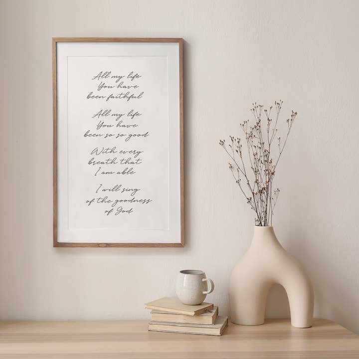 All of my life You have been faithful | 13 x 19" Art Paper P for wholesale by Revelation Culture