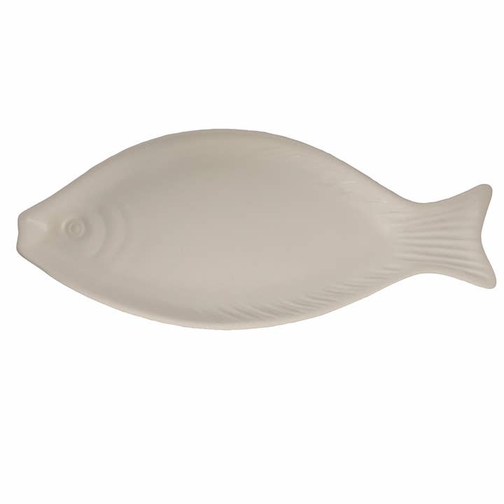 KOS OVAL WHITE FISH PLATE 24CM for wholesale by VdE Tivoli 1996