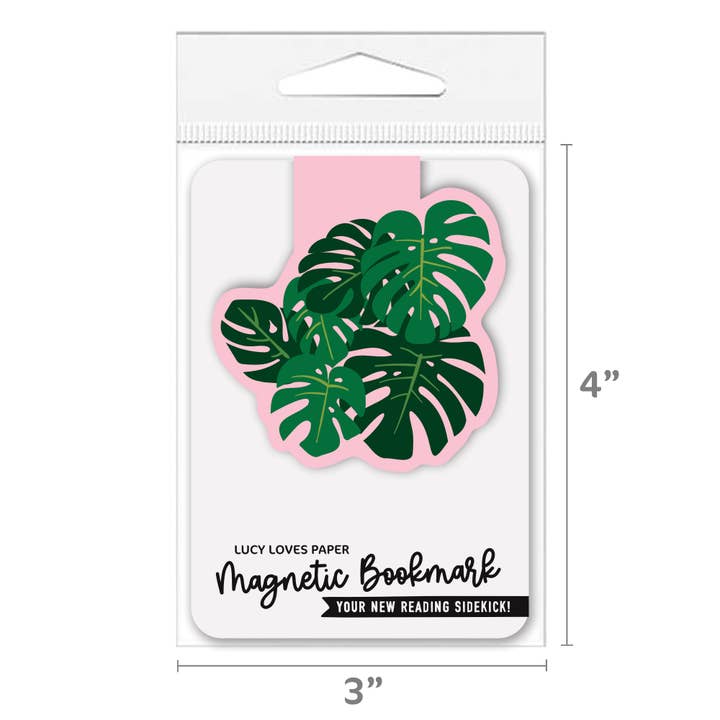 Lucy Loves Paper – Großhandel Lesezeichen – Magnetisches Lesezeichen | Monstera Tropenpflanze1