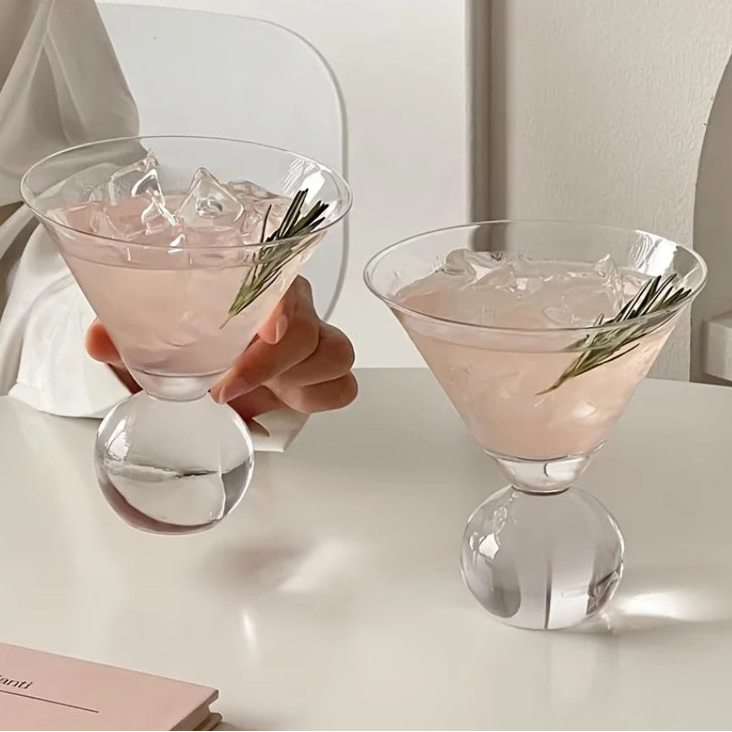 BRECK + FOX - Wholesale Cocktail/Liquor Glass - Crystal Globe Martini Glass1