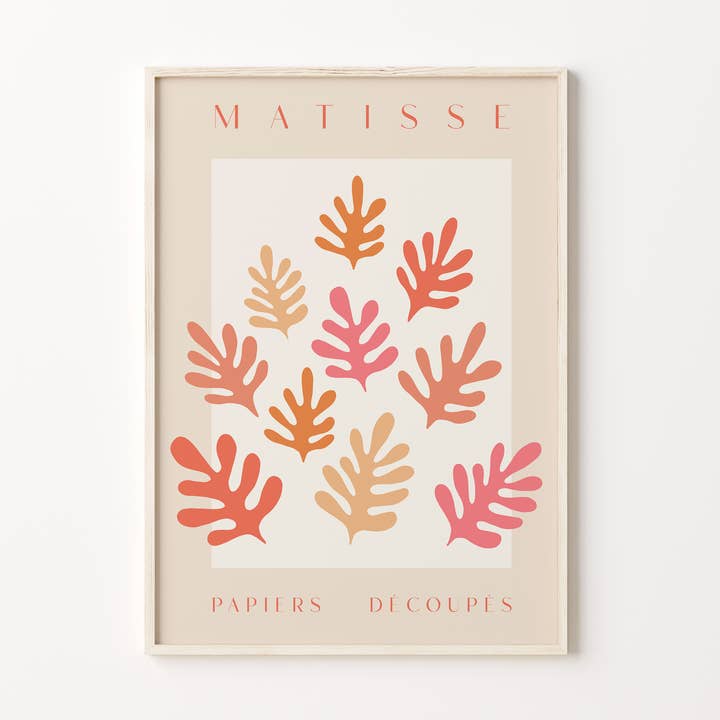 Leaf Cut Out Art Print for wholesale by Peach and Home