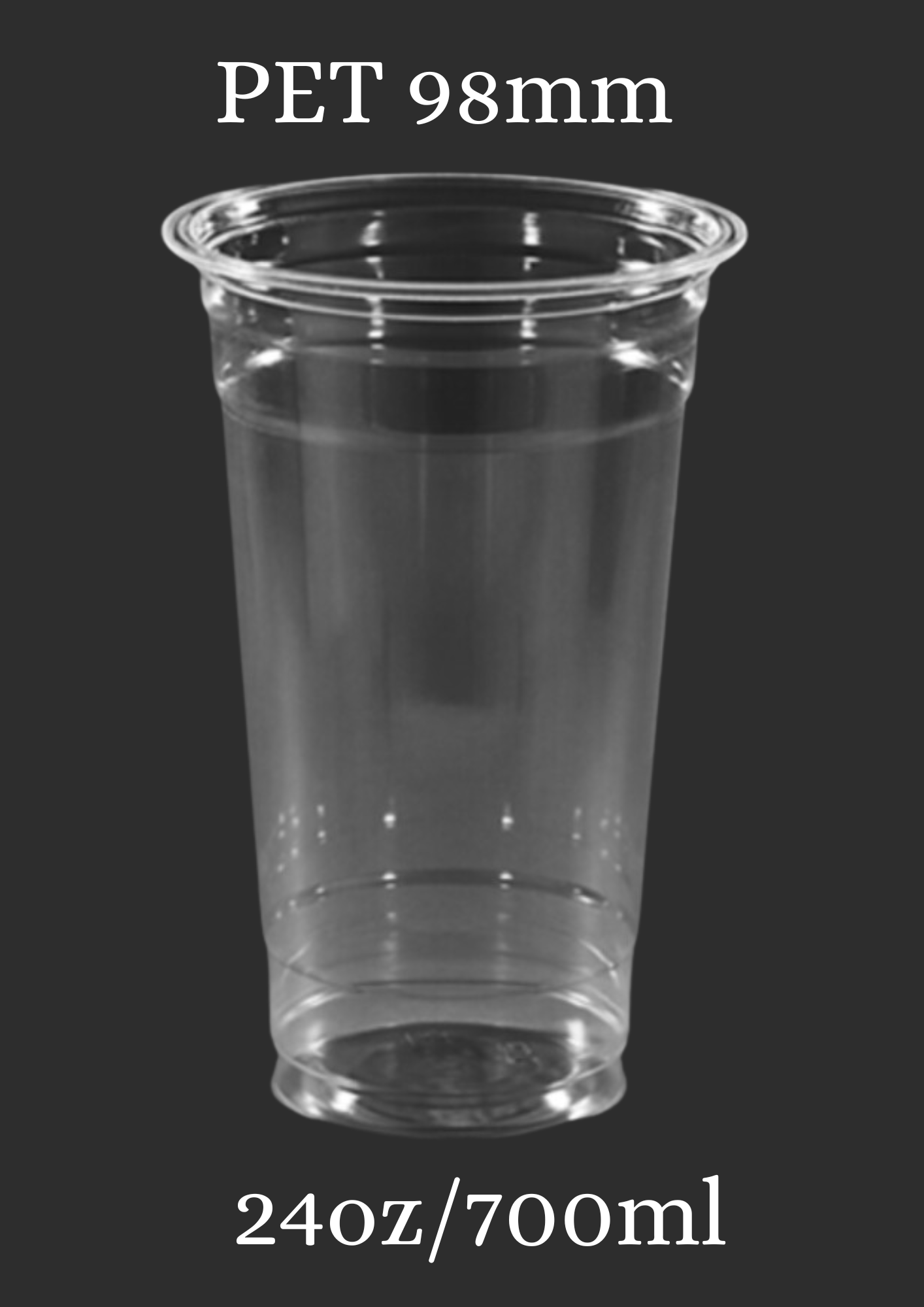 UNIMIX FLORAL - Wholesale Disposable Cup - Disposable PET Cup & Lid 98mm In Various Sizes & Types 50/PK2