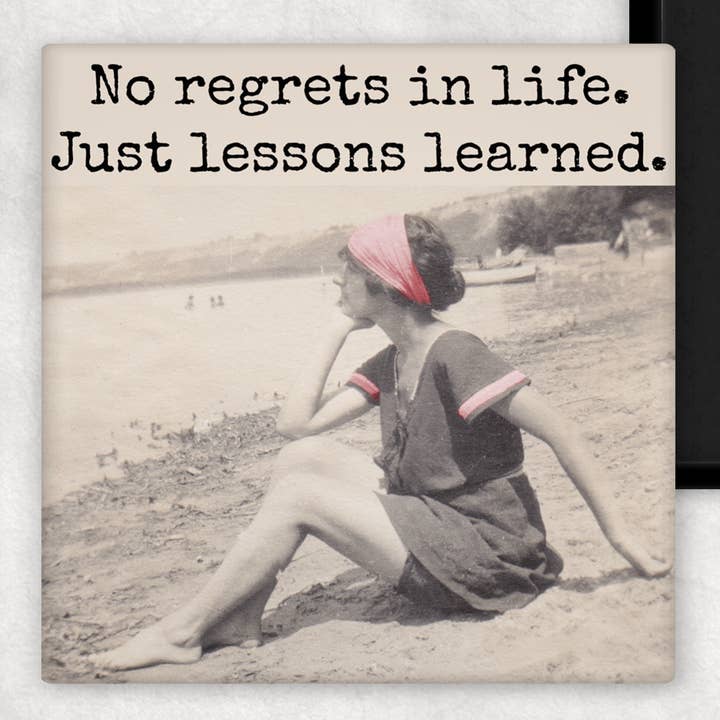 Raven's Rest Studio - Wholesale Magnet - Fridge Magnet. No Regrets In Life. Just Lessons Learned.