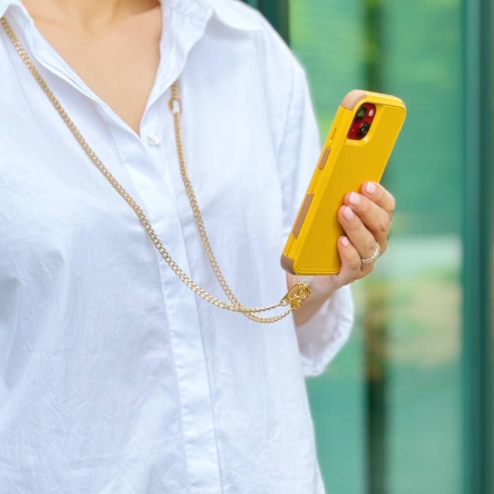 Ellison+Young - Wholesale Lanyard - Women's - Golden Chain Multi Function Phone Lanyard