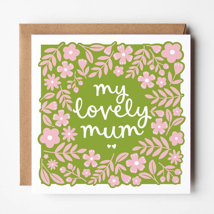 Carte de vœux | Ma douce maman | Fête des mères | imprimé à la main pour la vente par Once upon a Dandelion