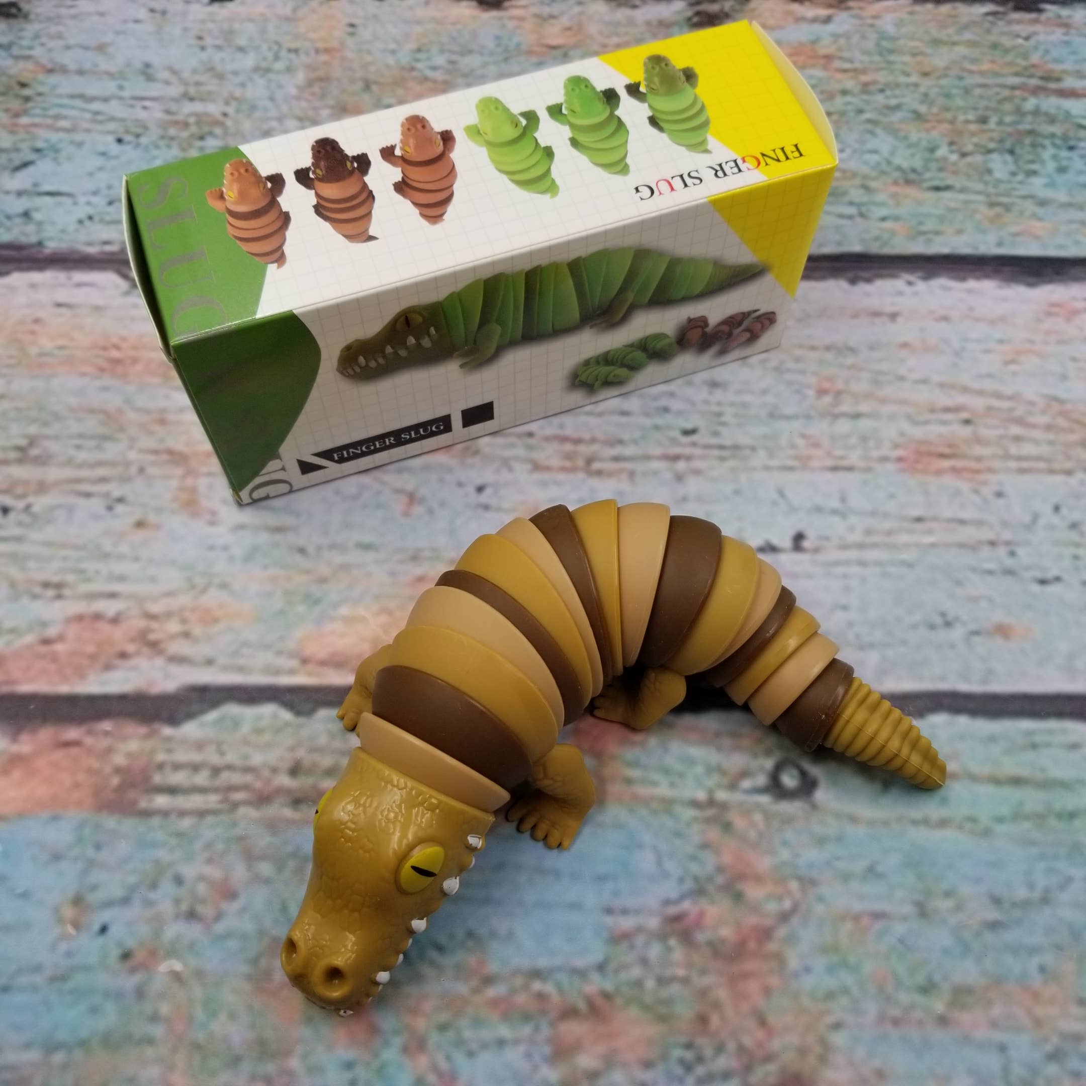 MIAS SHOP – wholesale Fidget toy – Kids – Crocodile Sensory Fidget StressRelief Slug Toy2