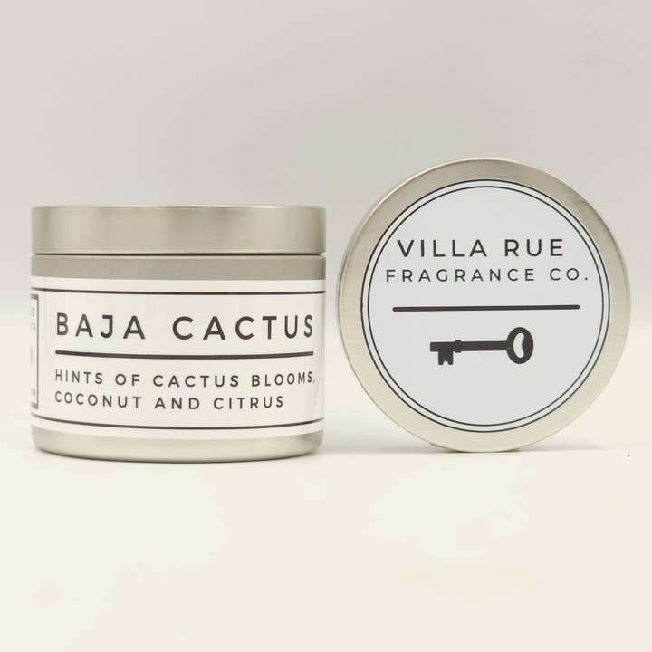 Baja Cactus - 4oz Soy Coconut Candle for wholesale by Villa Rue Fragrance Company