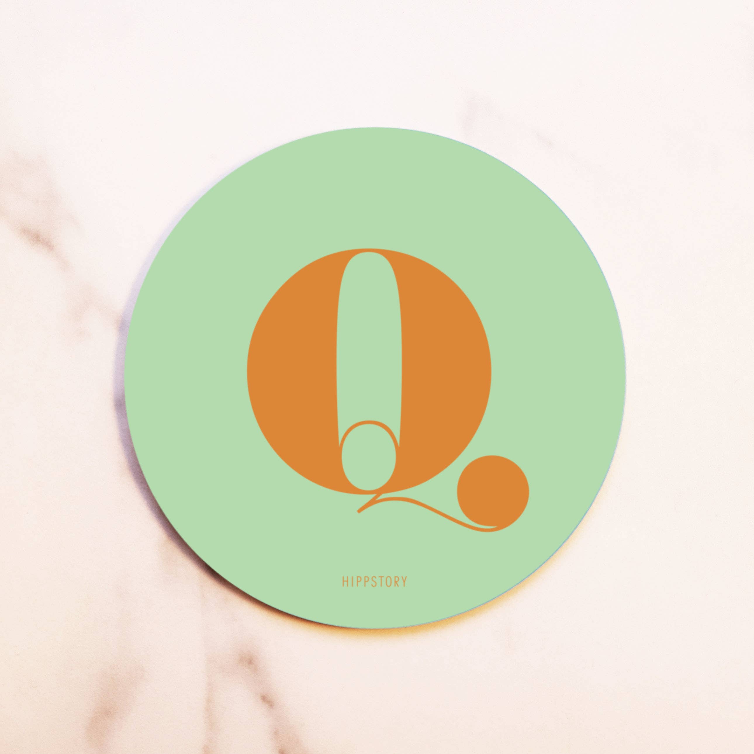 Hippstory - Wholesale Coasters - Graph Paper Coaster - Letter Q1